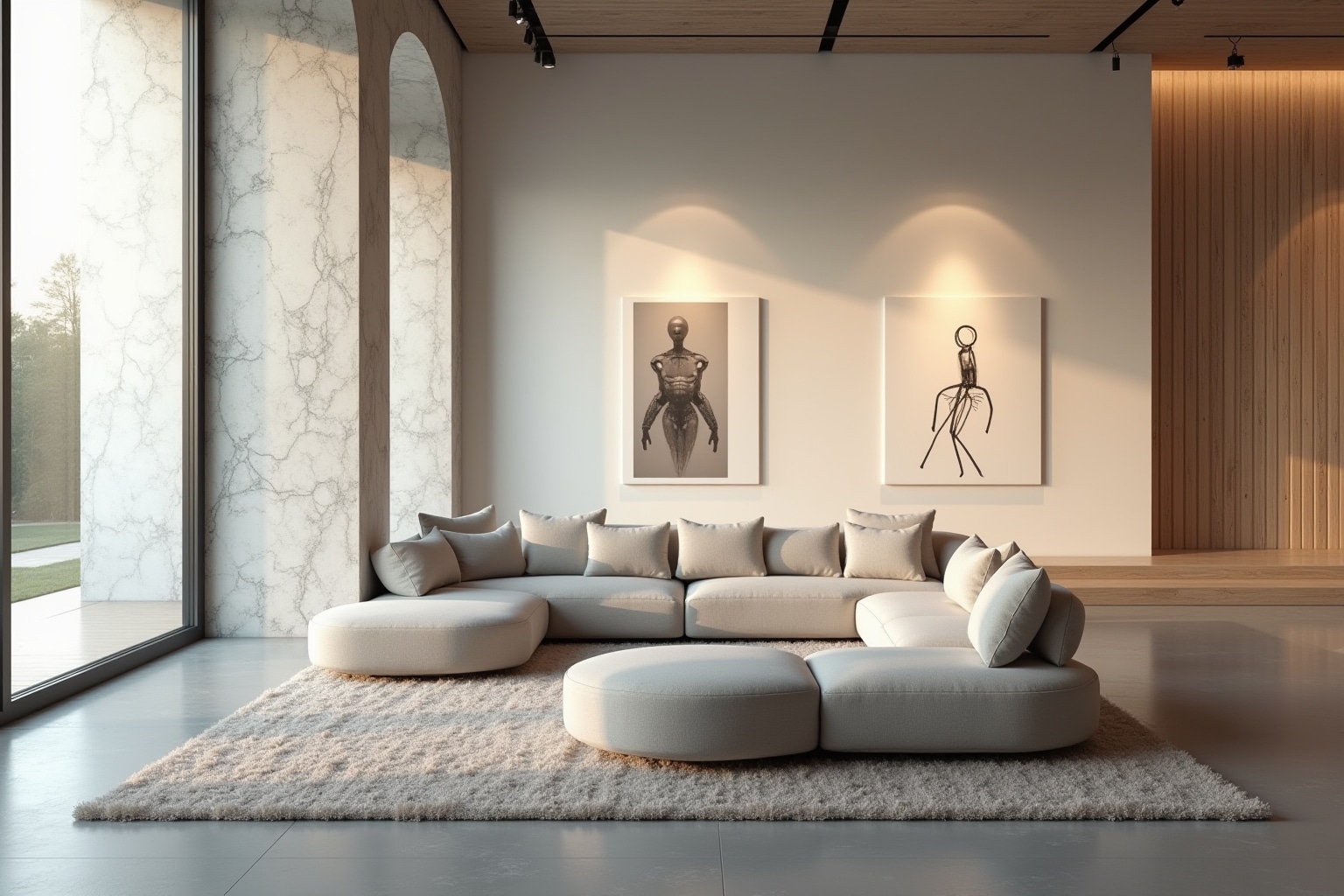 17 Couch mitten im Raum Ideen