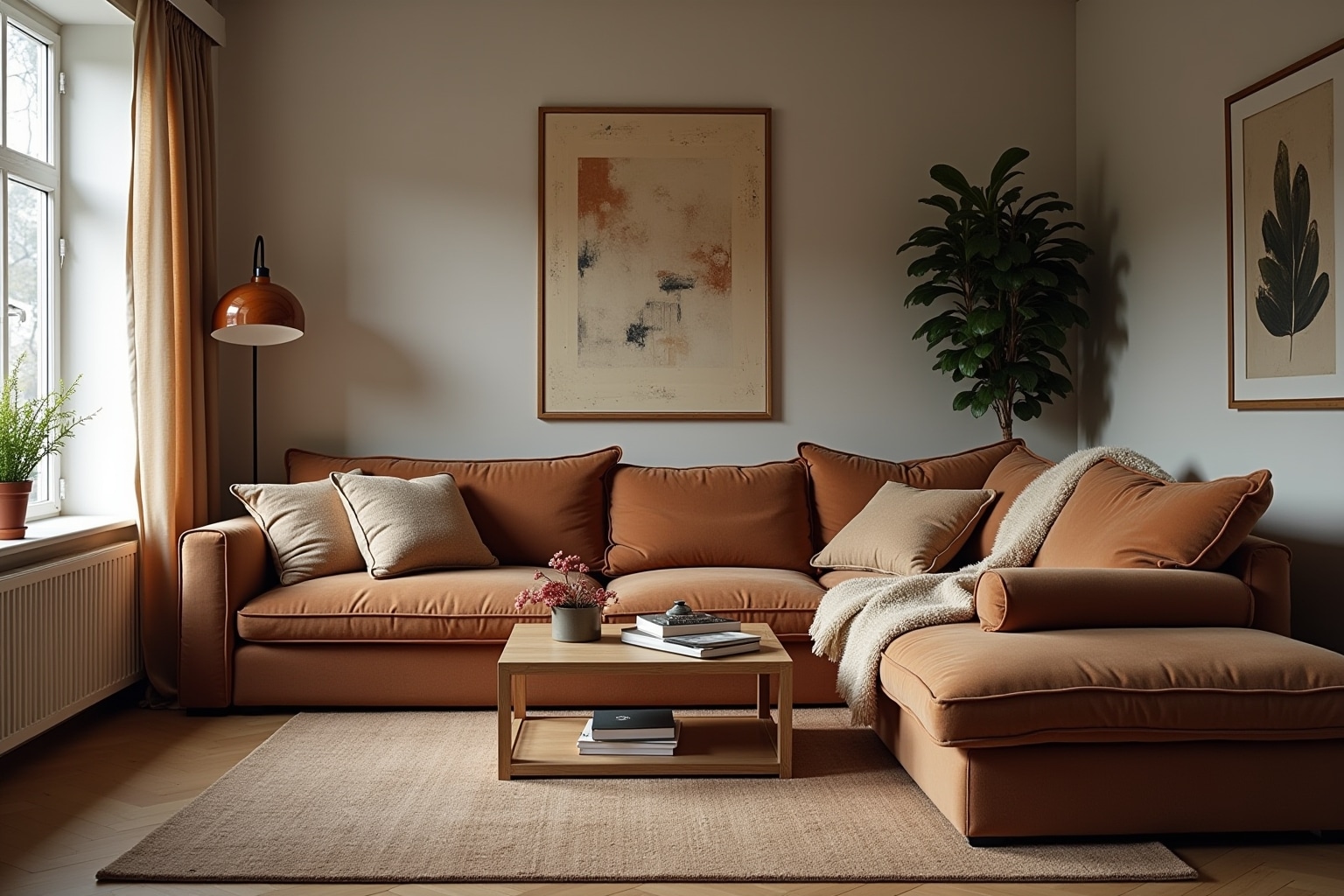 14 Einrichtungsideen Wohnzimmer Braune Couch