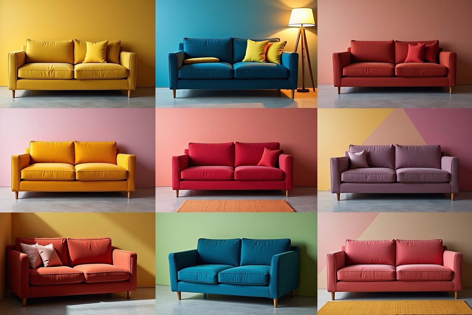 17 bunte Couches: Ideen für farbige Räume