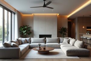 14 Wohnzimmer mit grauer Couch Ideen