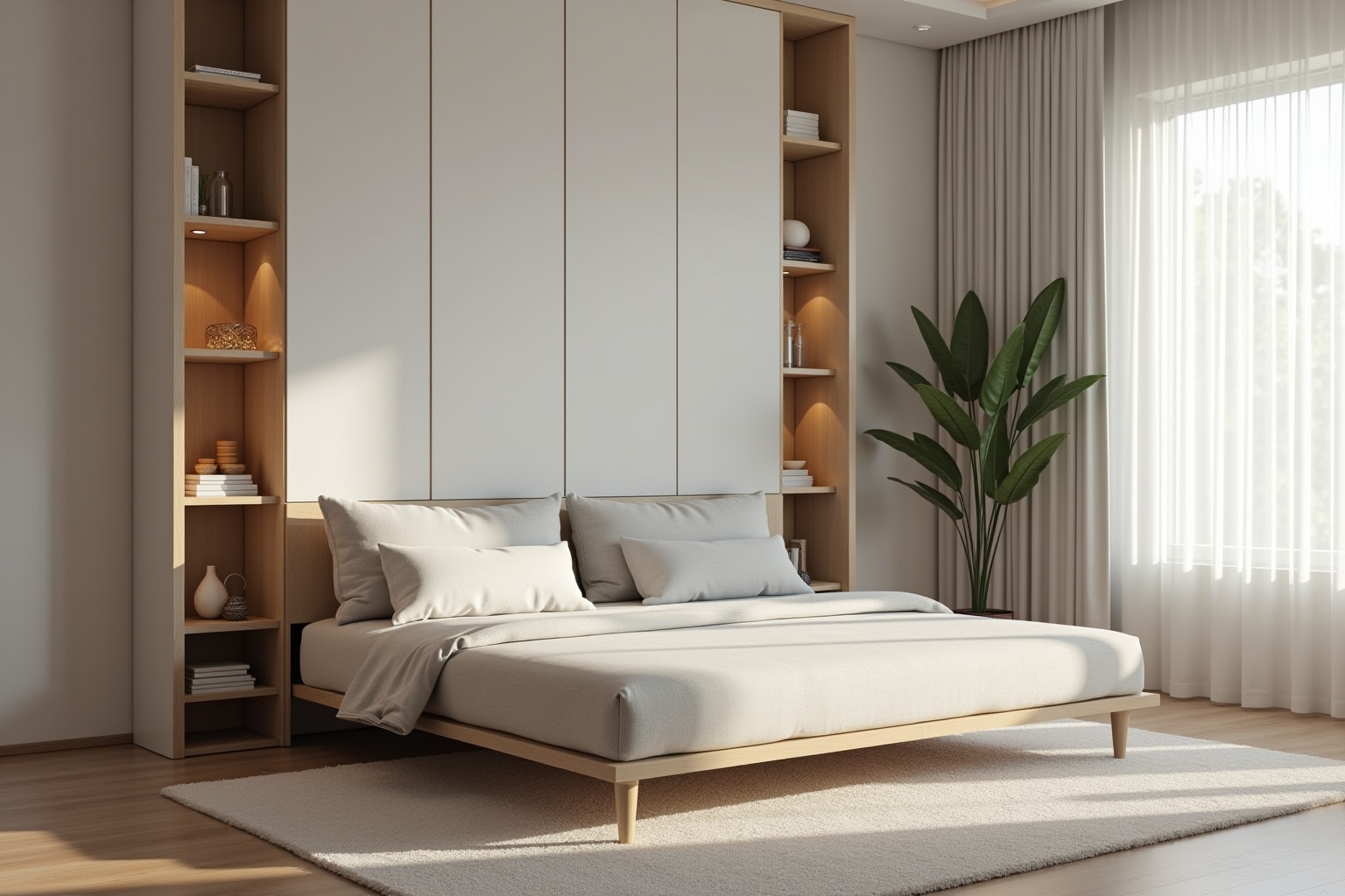 Schrankbetten mit Sofa von IKEA
