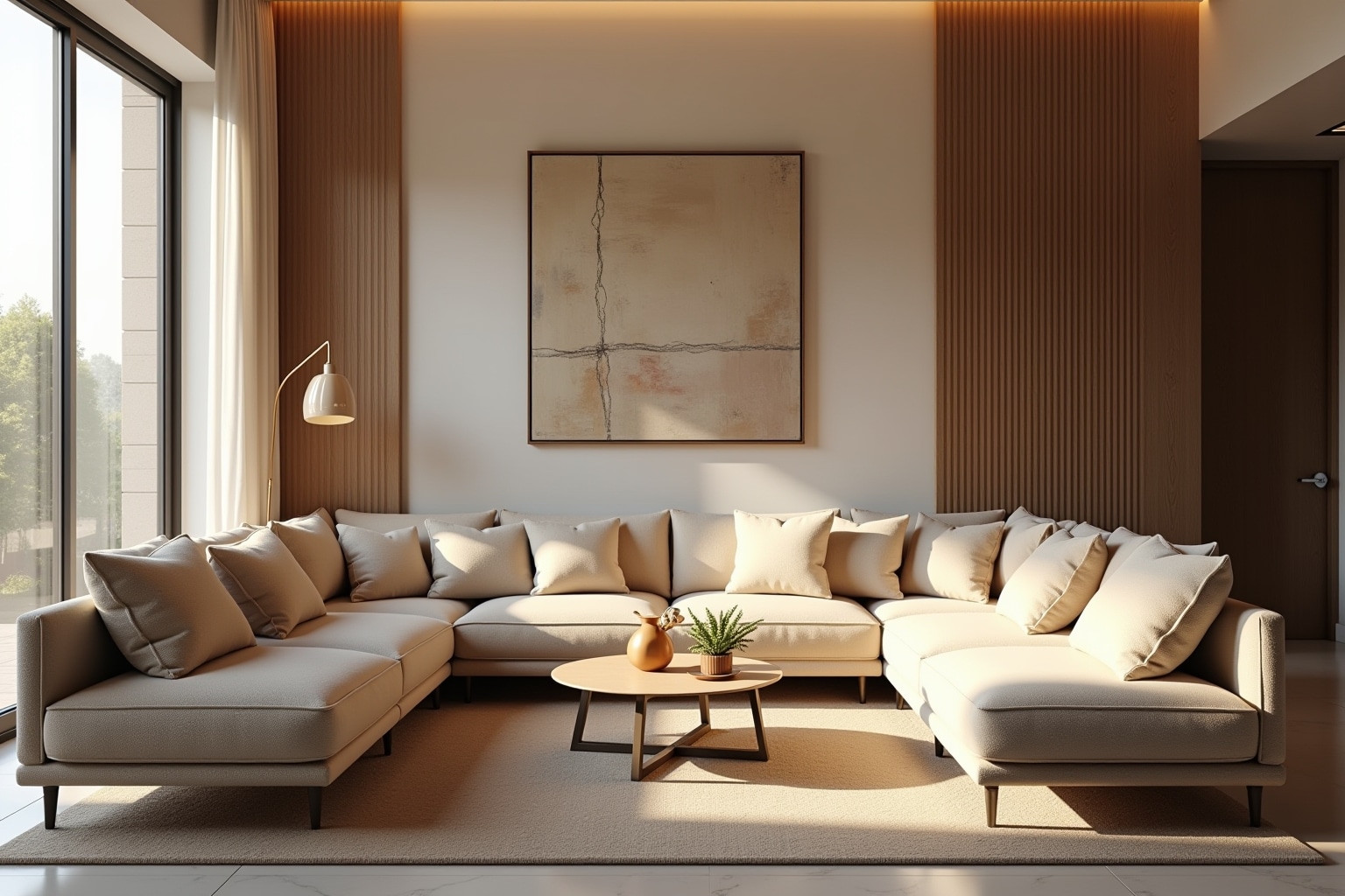 Sandfarbene Couches: Gemütlichkeit trifft Stil